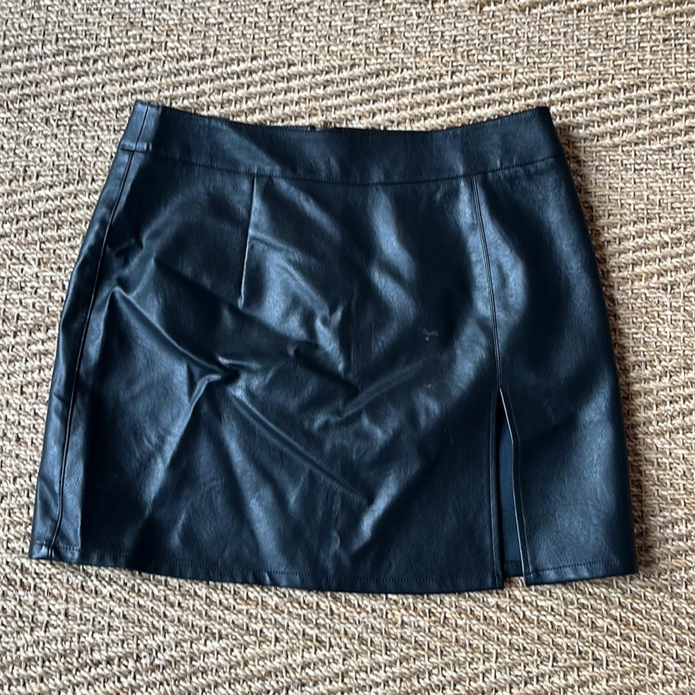 Princess Polly Faux Leather Mini Skirt